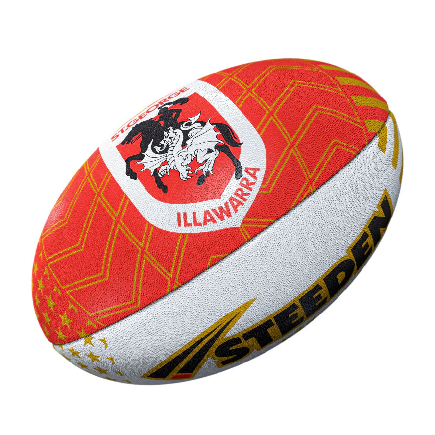 St George Dragons 2026 NRL Size 5 Las Vegas Supporter Ball
