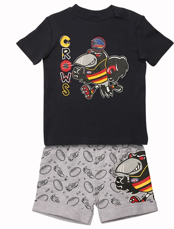 Adelaide Crows AFL Babies 2 piece Tee & Short Pack - Image 5
