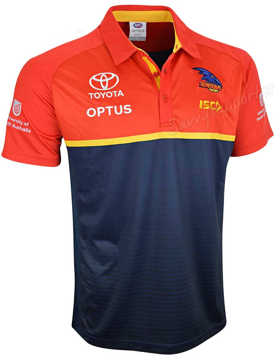 Adelaide Crows AFL Mens Performance Polo Shirt - Image 2