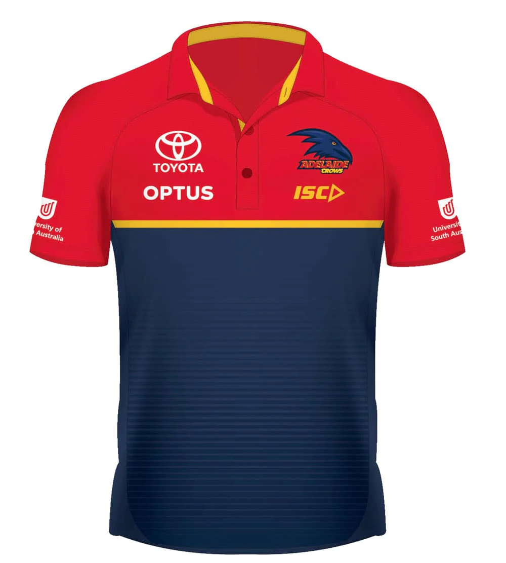 Adelaide Crows AFL Mens Performance Polo Shirt - Image 5