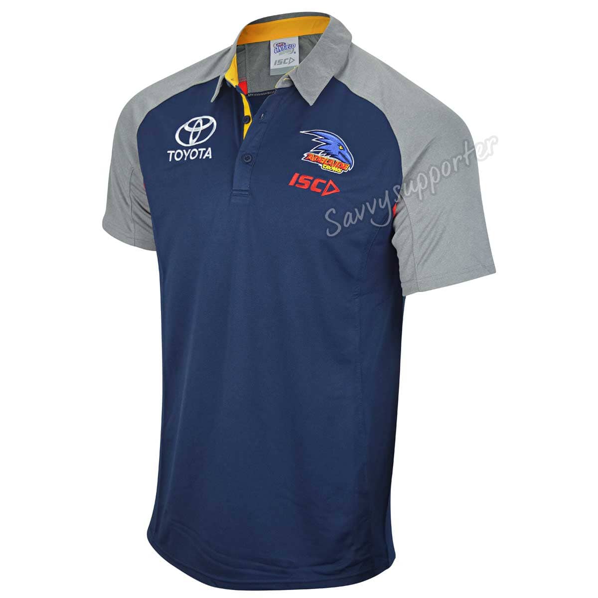 Adelaide Crows Navy Alternate Polo Shirt - Image 3