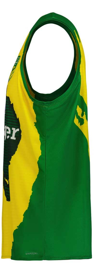 Australian Kangaroos Mens Gold Training Singlet - Image 3