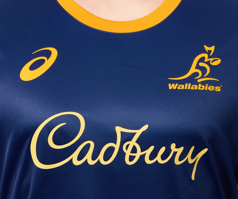 Australian Wallabies 2025 Rugby Union Mens Training Shirt - Image 3