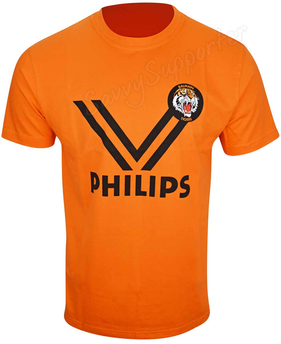 Balmain Tigers NRL 1989 Mens Cotton Retro Tee - Image 3