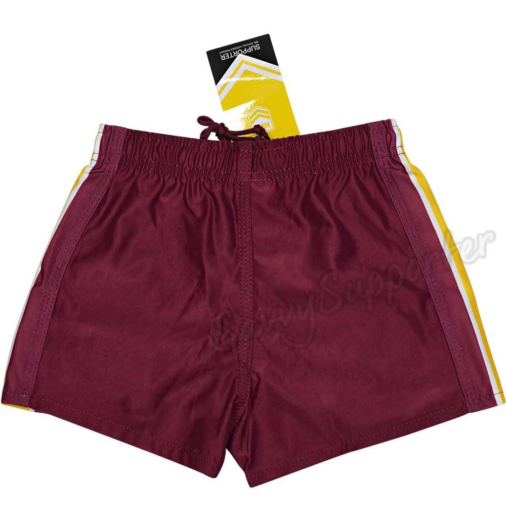 Brisbane Broncos 2026 NRL Kids Supporter Footy Shorts - Image 2
