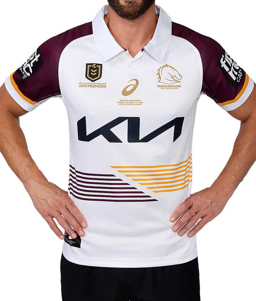 Brisbane Broncos 2025 NRL Kids Premiers Jersey - Image 3
