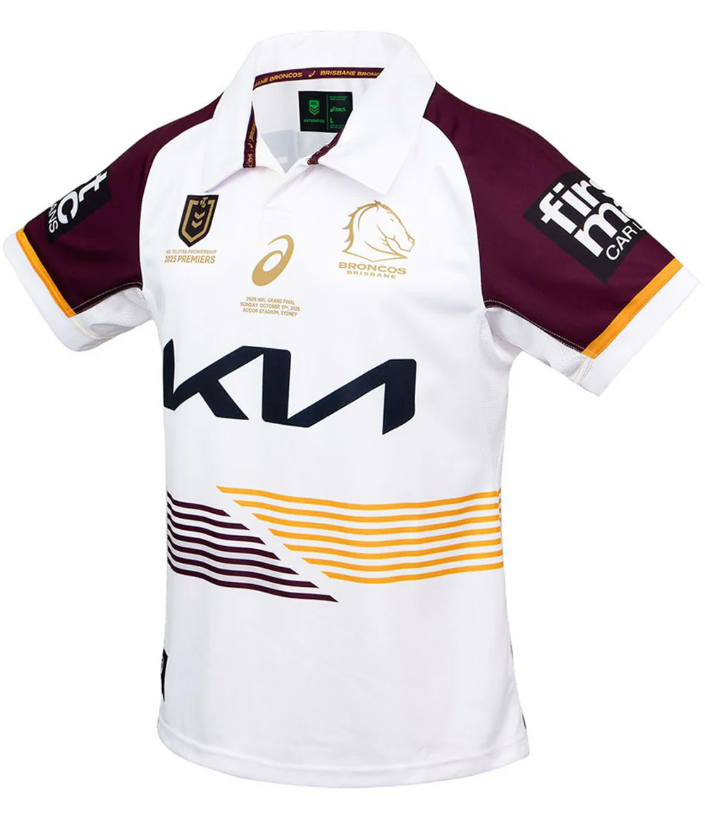 Brisbane Broncos 2025 NRL Kids Premiers Jersey - Image 5