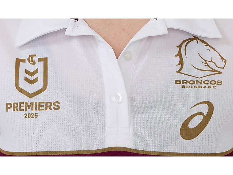 Brisbane Broncos 2025 NRL Ladies Premiers Polo Shirt - Image 3