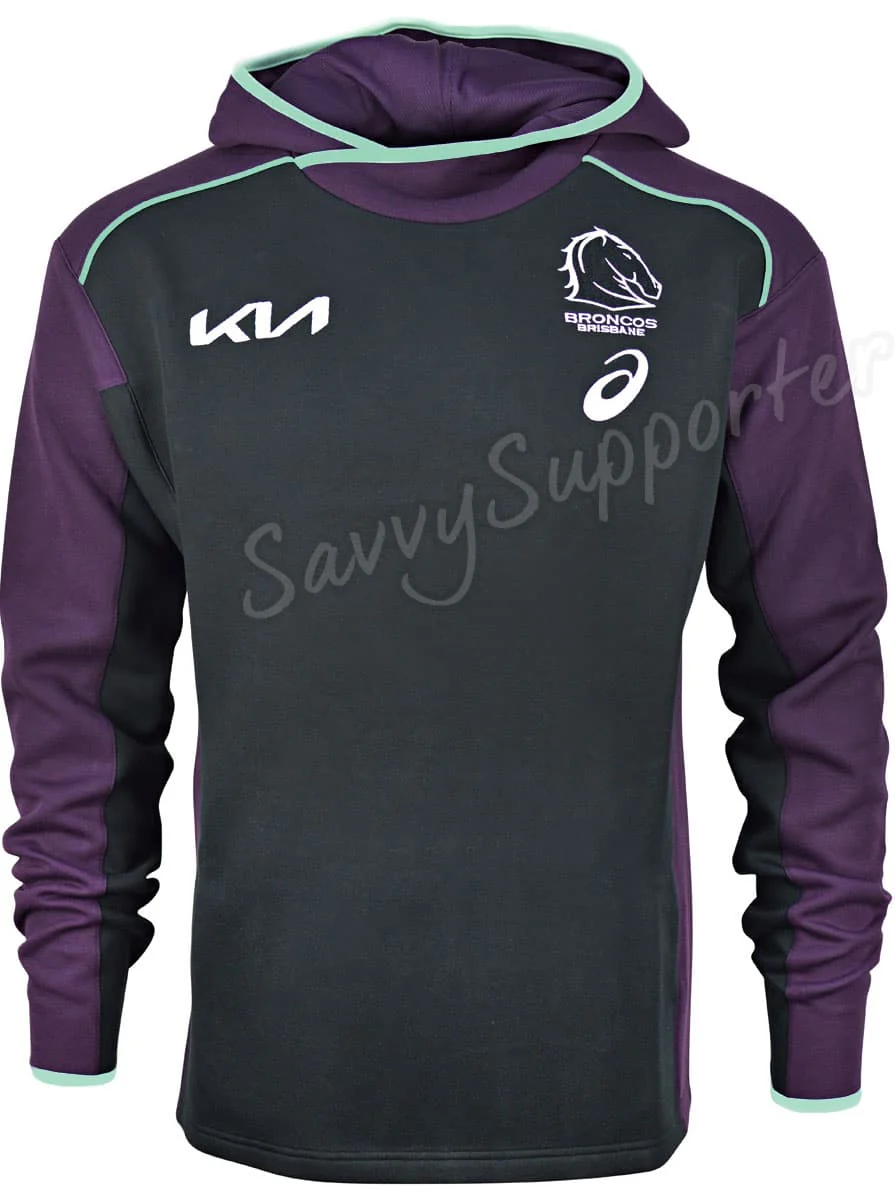 Brisbane Broncos 2025 NRL Mens Team Hoody - Image 2