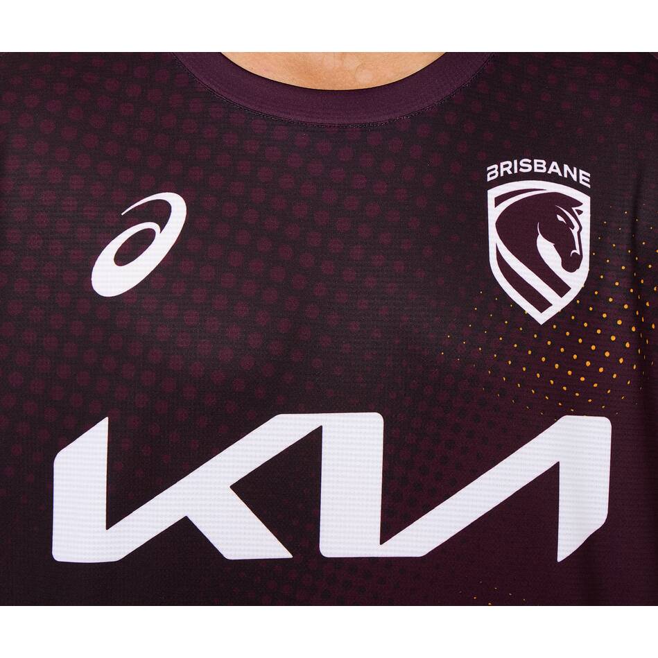 Brisbane Broncos 2026 NRL Mens Training Shirt - Image 3
