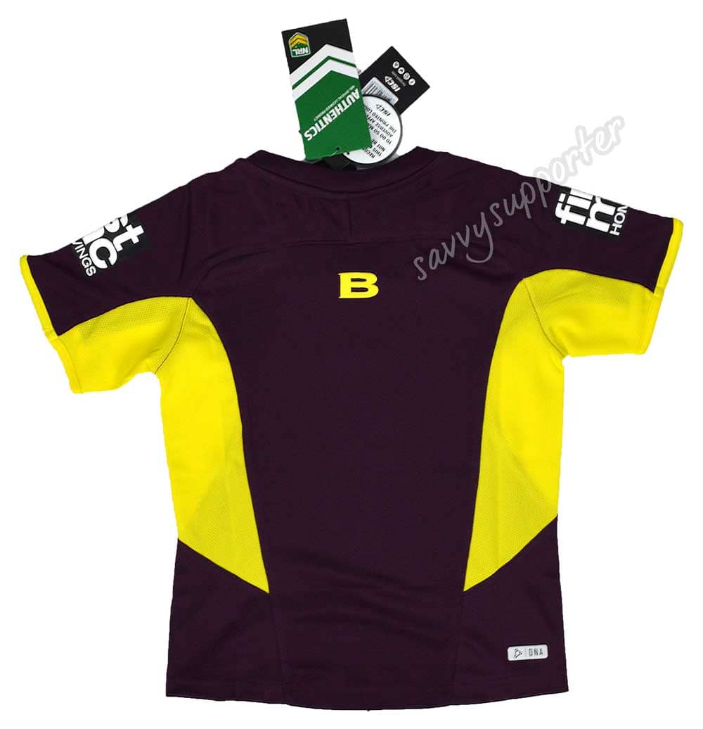 Brisbane Broncos NRL Maroon Training Shirt - Image 4