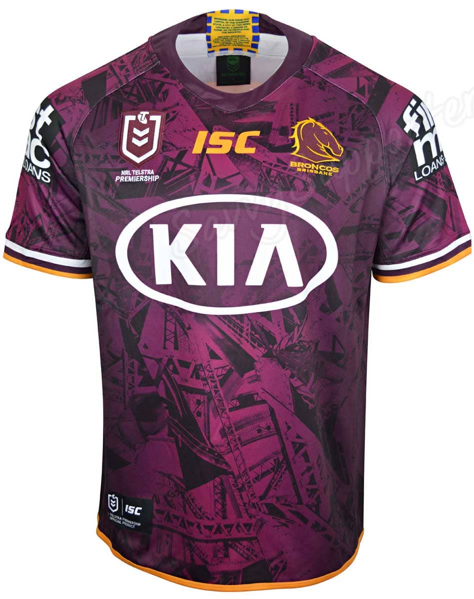 Brisbane Broncos NRL Mens Alternate Jersey - Image 3