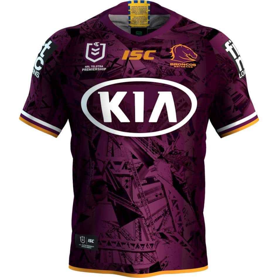 Brisbane Broncos NRL Mens Alternate Jersey - Image 5
