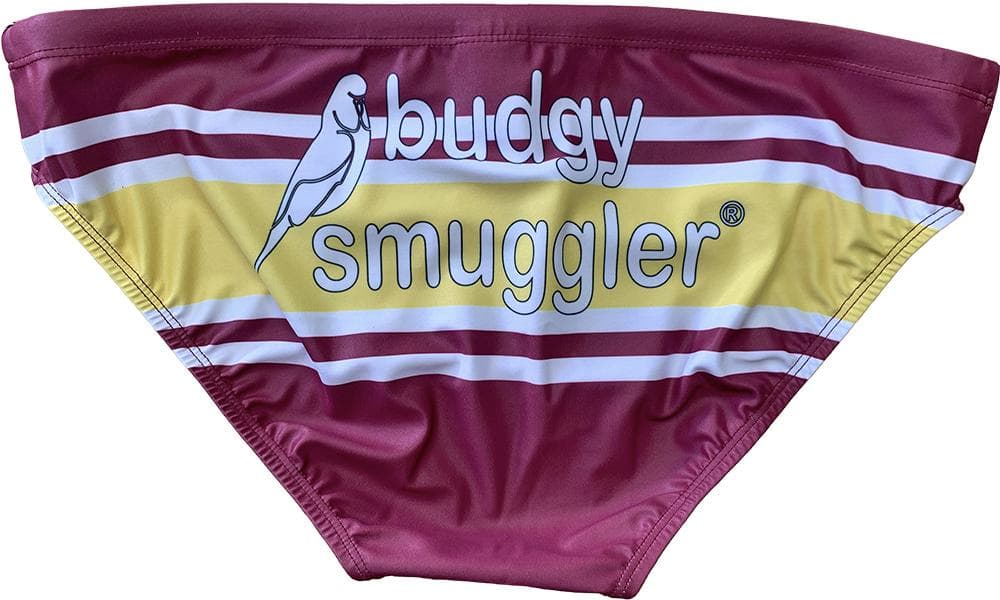 Brisbane Broncos NRL Mens Stripe Budgy Smuggler Swimmers - Image 2