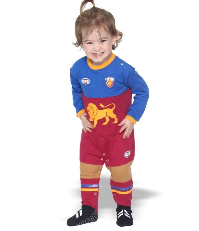 Brisbane Lions AFL Infant Toddler Onesie Footysuit - Image 3