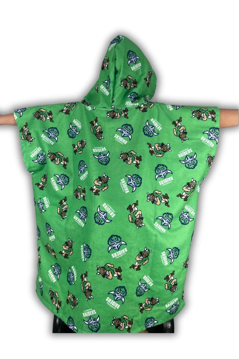 Canberra Raiders NRL Kids Hooded Beach Towel - Image 2
