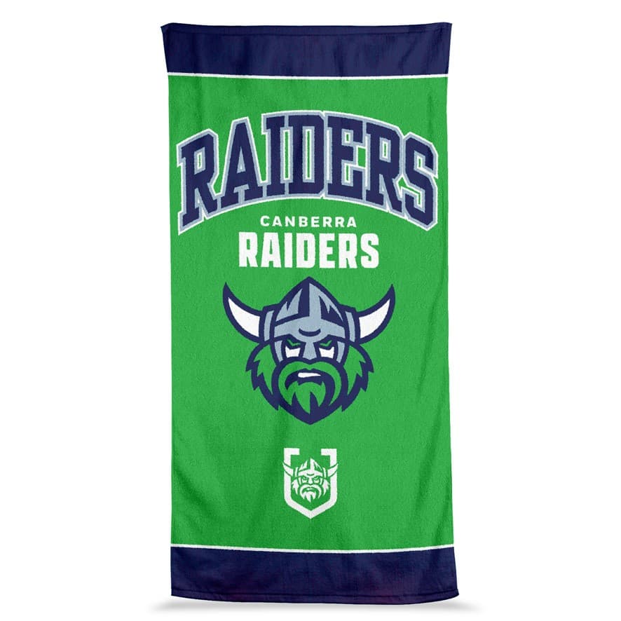 Canberra Raiders 2025 NRL Jumbo Beach Towel 90cm x 170cm