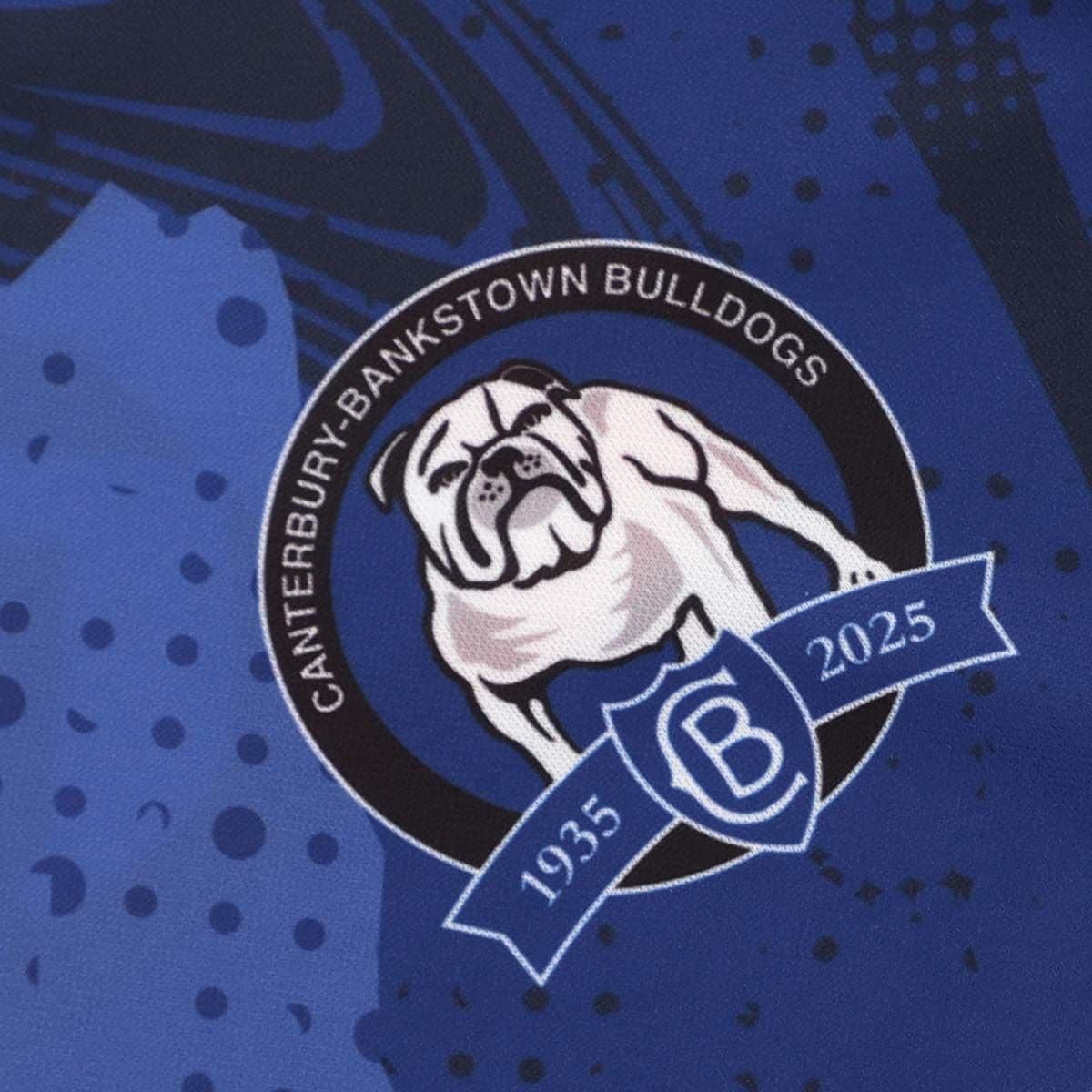 Canterbury Bulldogs 2025 NRL Mens Blue Training Shirt - Image 2