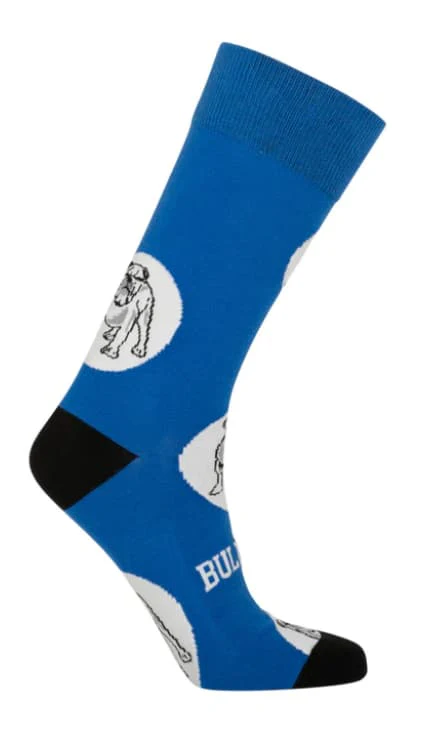 Canterbury Bulldogs NRL Adults Logo Dots Socks - Image 2