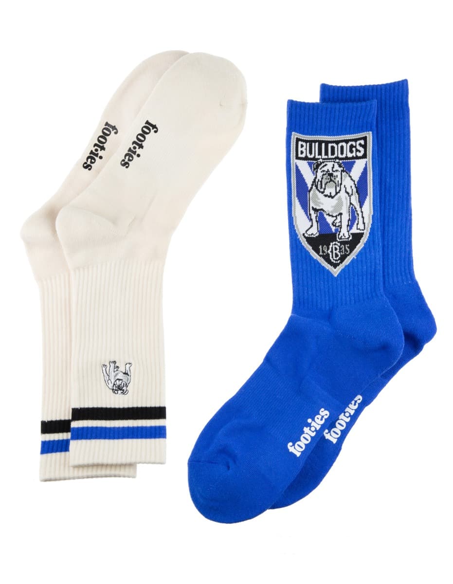 Canterbury Bulldogs NRL Icons Sneaker 2 Sock Pack - Image 3