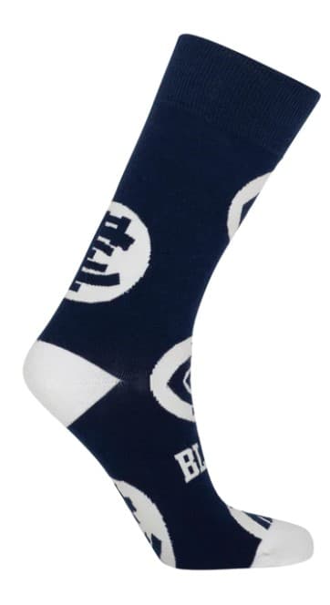 Carlton Blues AFL Adults Logo Dots Socks - Image 2