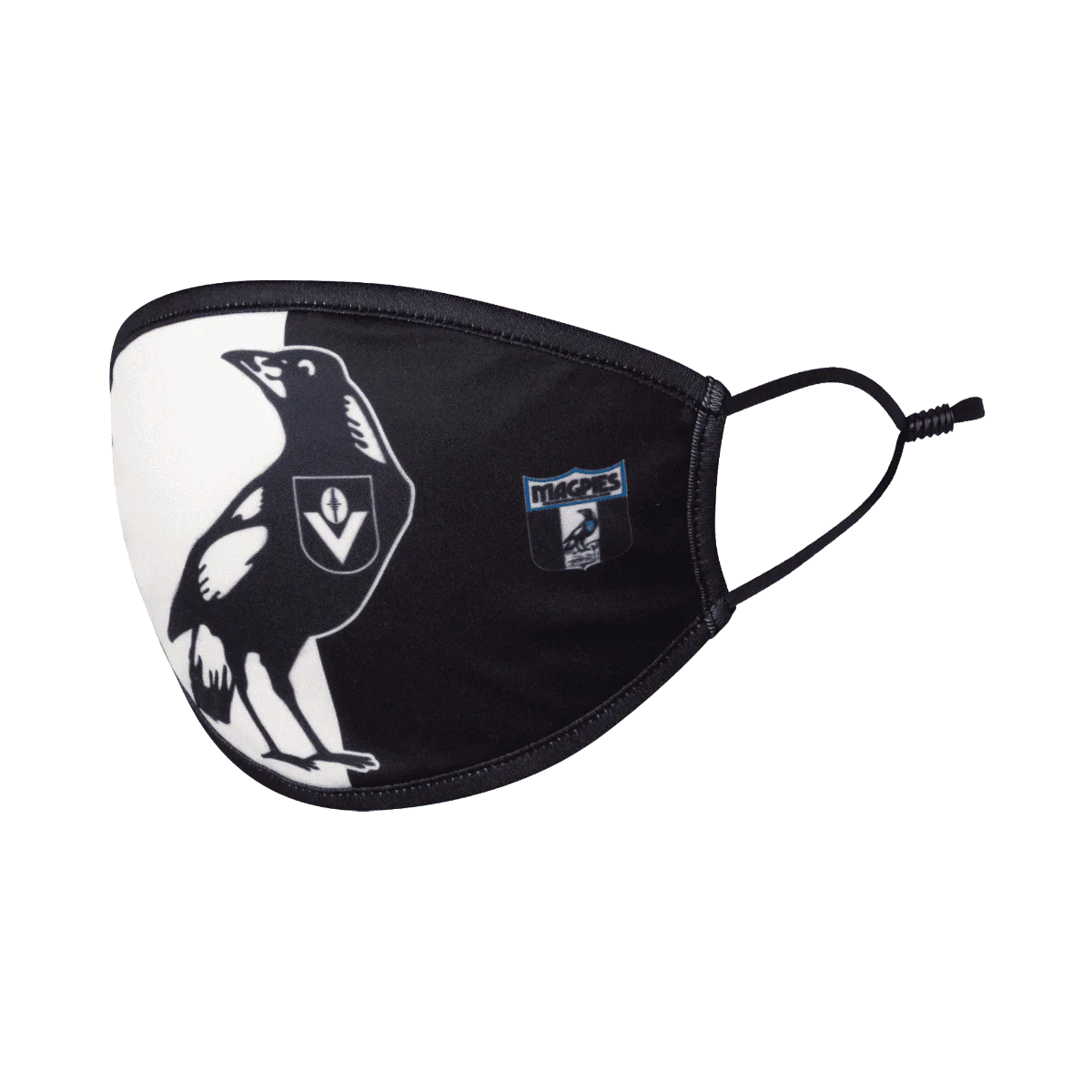 Collingwood Magpies AFL Heritage Face Mask 2 Pack - Image 2