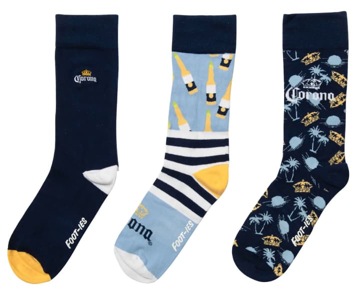 Corona Beer Gift Box Bottle 3 Pack Socks - Image 2