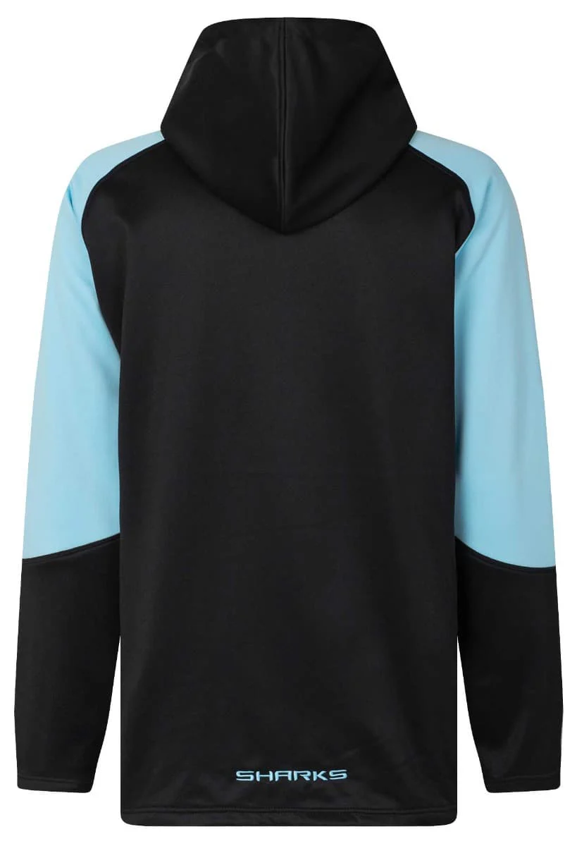 Cronulla Sharks 2023 NRL Kids 1/4 Zip Warm Up Fleece - Image 2