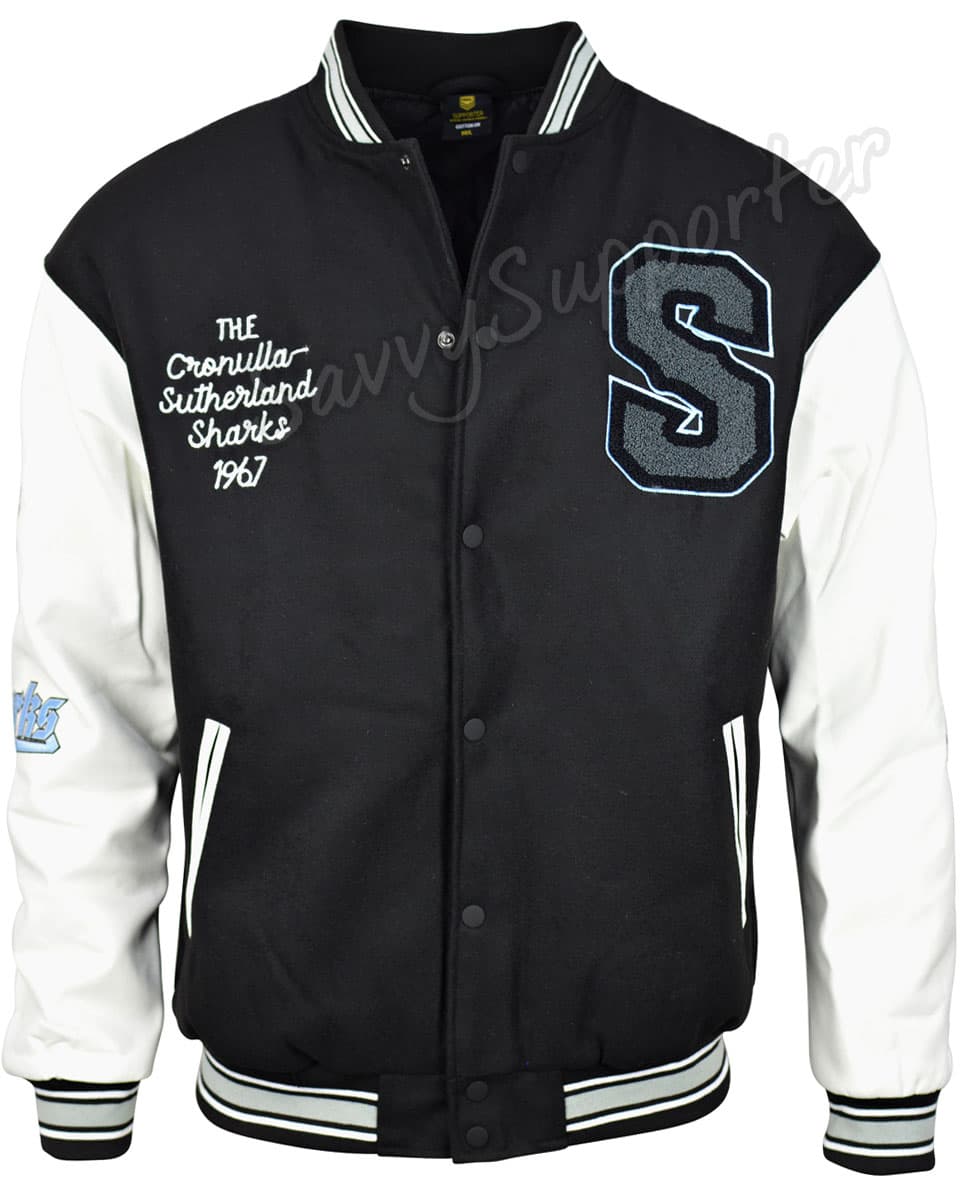 Cronulla Sharks NRL Mens Varsity Jacket ***OVERSIZE PRODUCT*** - Image 4