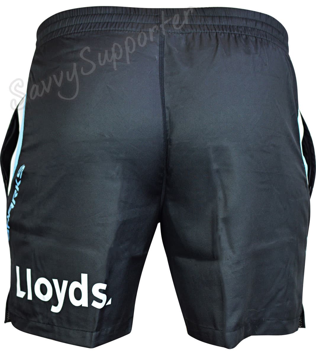 Cronulla Sharks 2023 NRL Mens Zip Training Shorts - Image 3