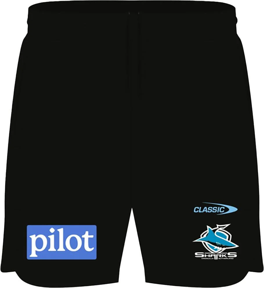 Cronulla Sharks 2024 NRL Kids Zip Training Shorts