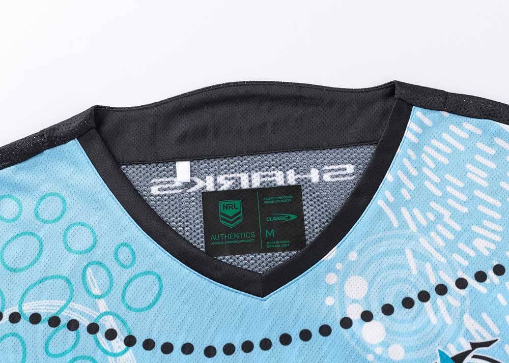 Cronulla Sharks 2024 NRL Mens Indigenous Training Shirt - Image 3