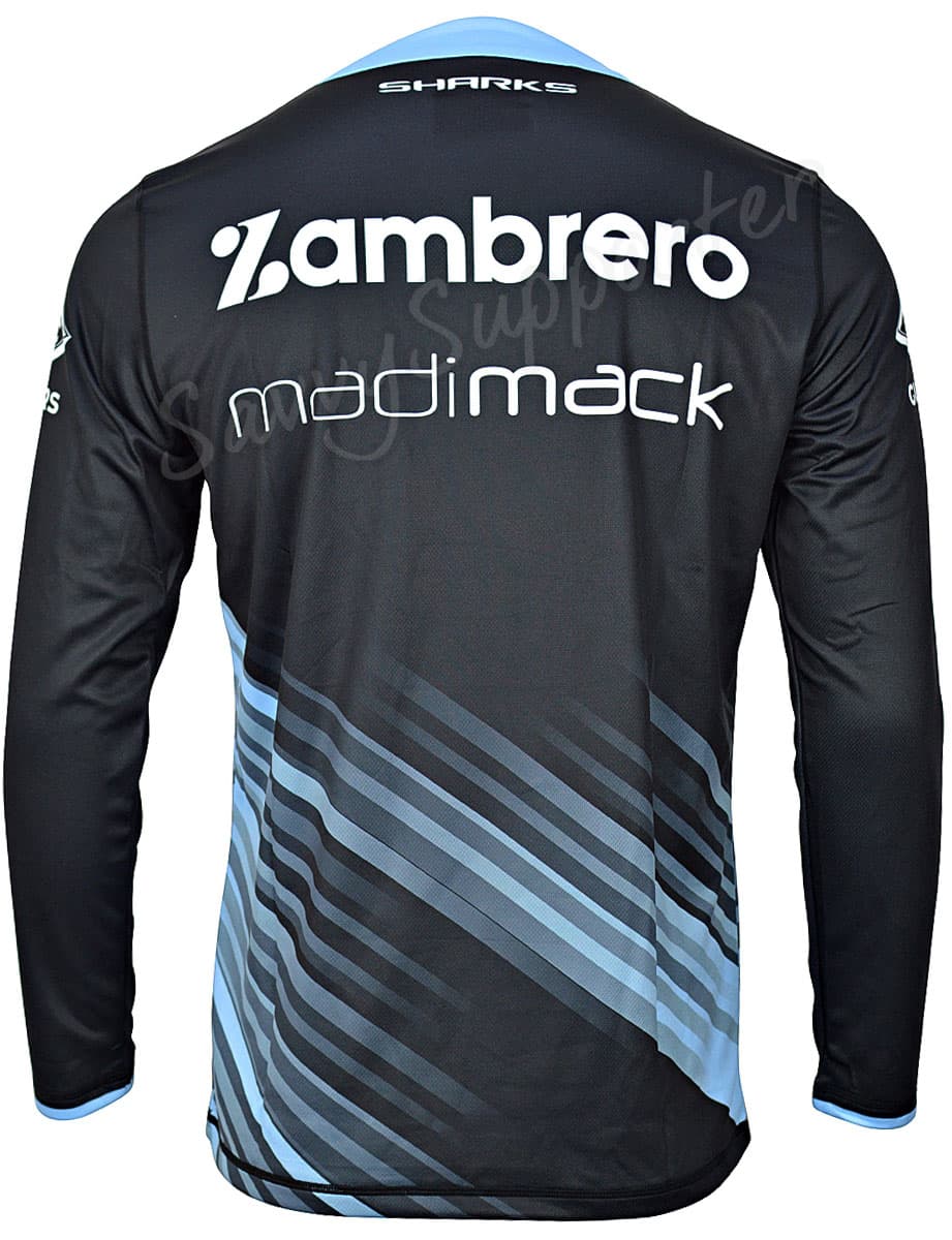 Cronulla Sharks 2024 NRL Mens Long Sleeve Training Shirt - Image 4
