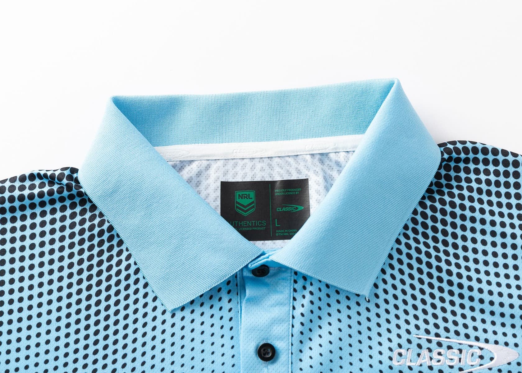 Cronulla Sharks 2025 NRL Mens Players Polo Shirt - Image 3