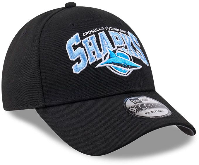 Cronulla Sharks 2026 NRL 9FORTY Logo Arch Cap - Image 2