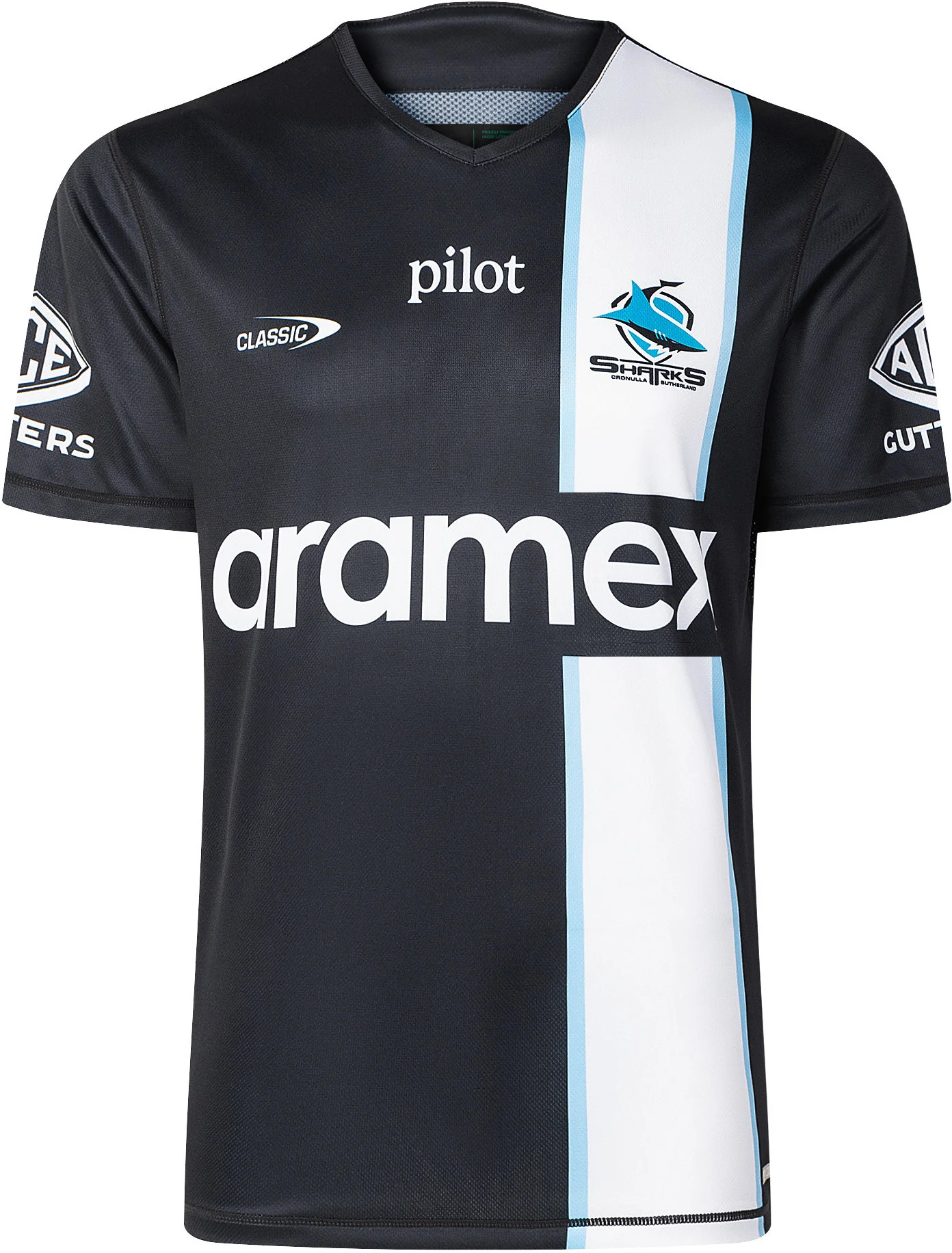 Cronulla Sharks 2026 NRL Mens Black Training Shirt - Image 2