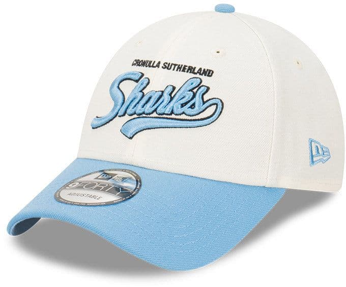 Cronulla Sharks New Era 2Tone Script 9FORTY Snapback Cap - Image 2