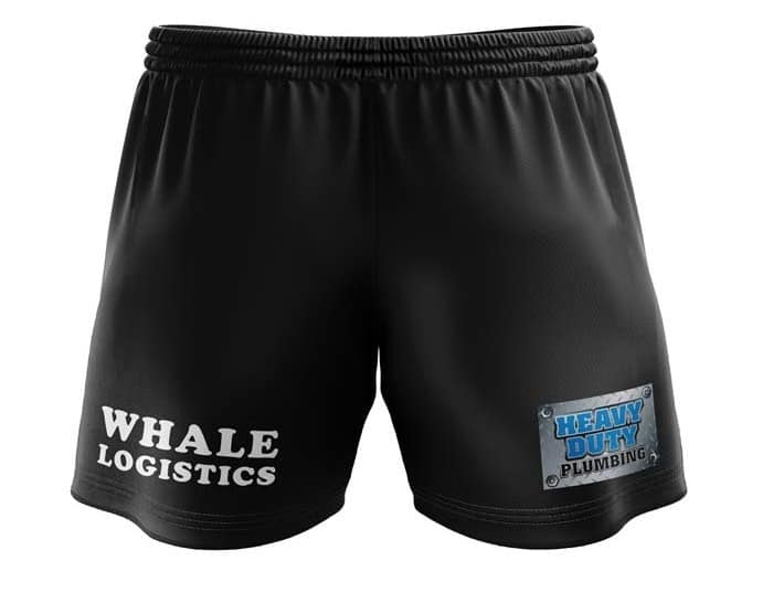 Cronulla Sharks NRL Mens Black Training Shorts - Image 5