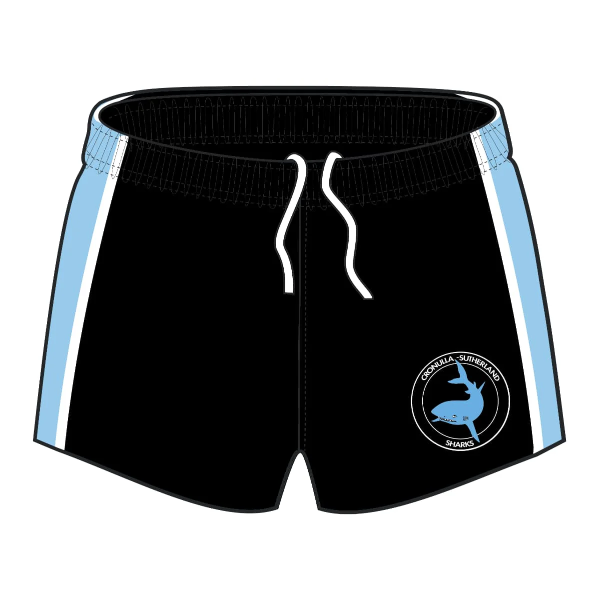 Cronulla Sharks NRL Retro Footy Shorts - Image 4
