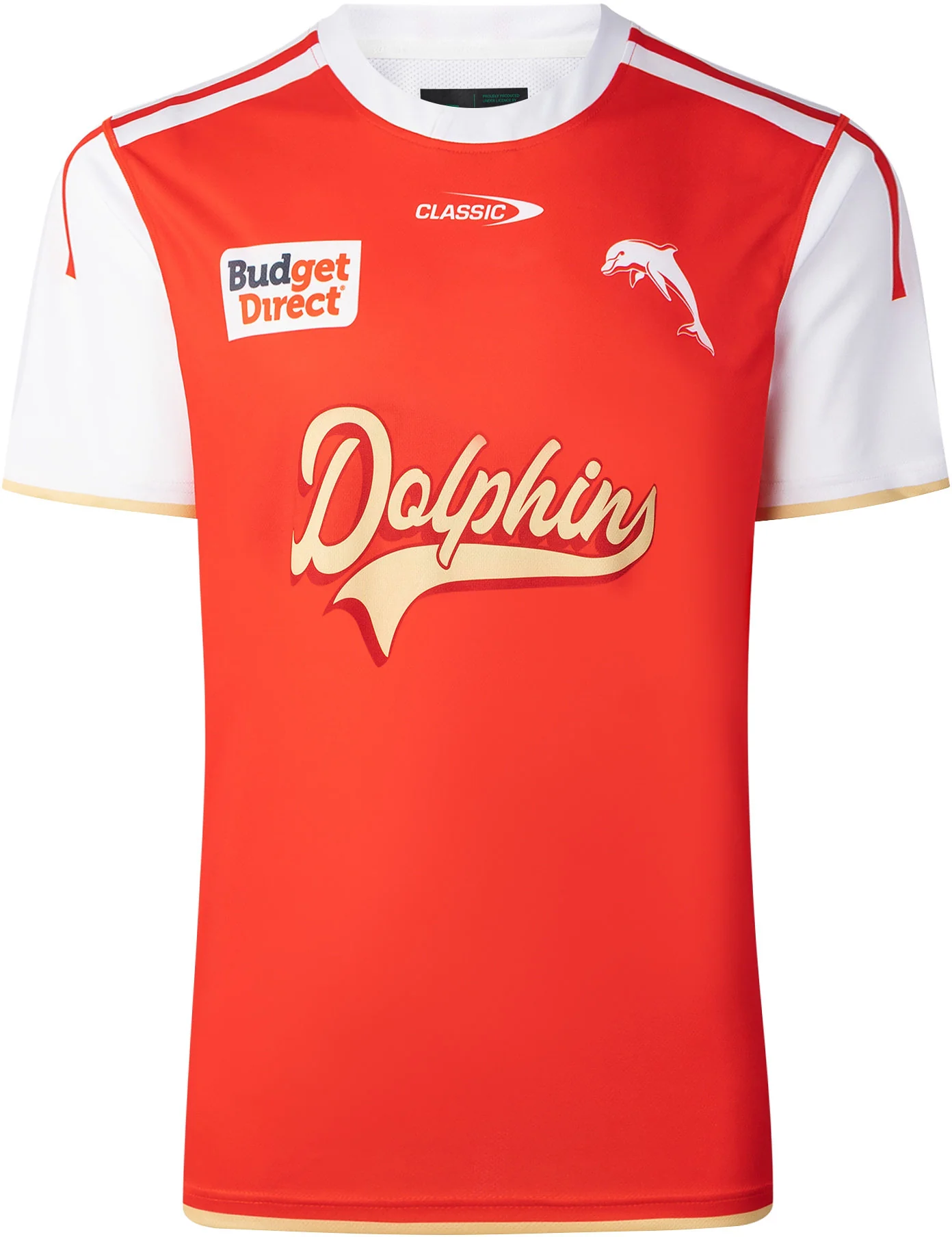 Dolphins 2026 NRL Mens Warm Up Shirt - Image 2