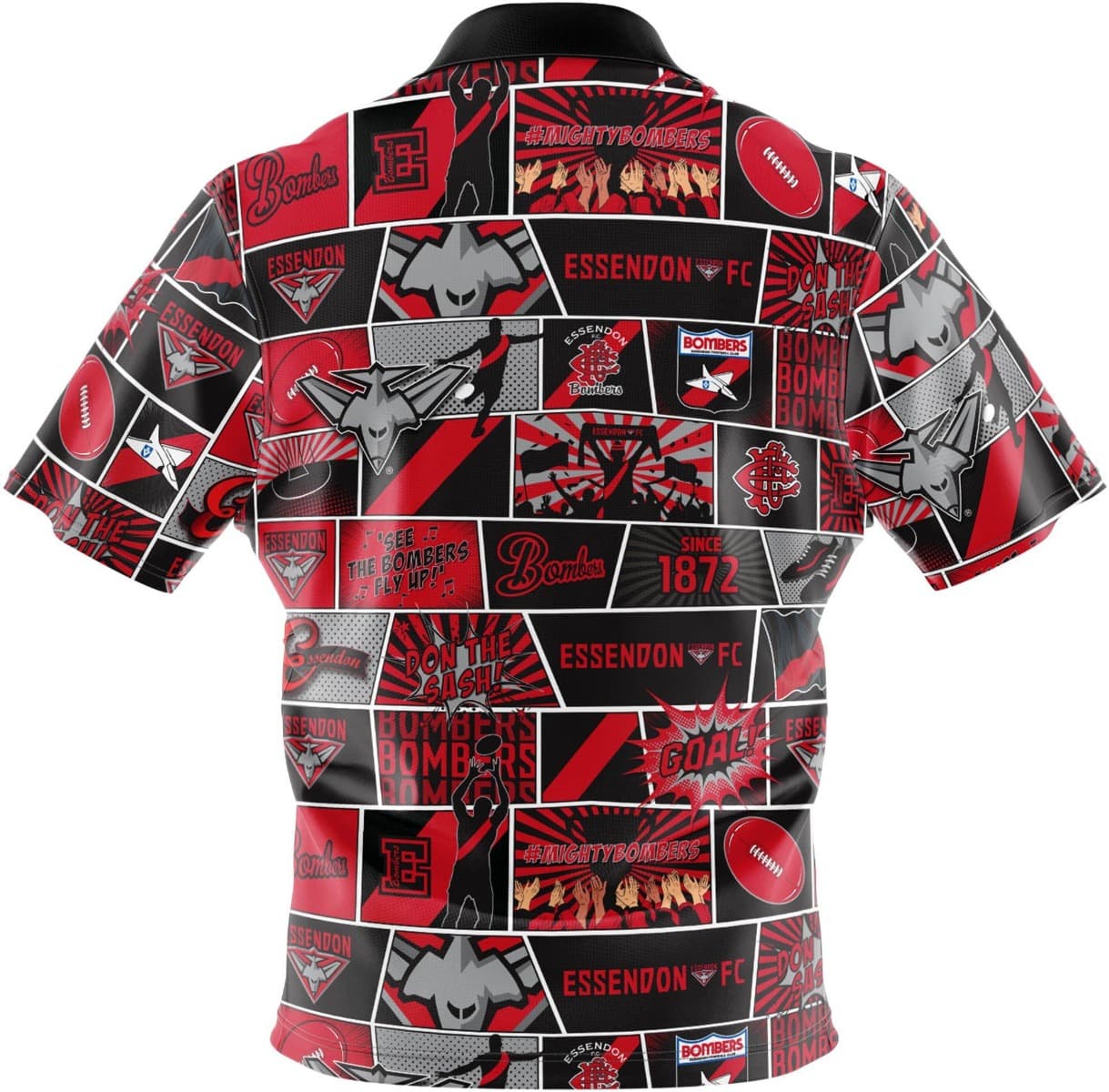 Essendon Bombers AFL Mens Pop Art Shirt - Image 2