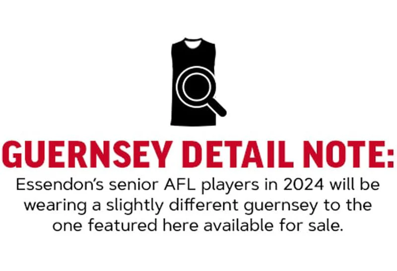 Essendon Bombers 2024 AFL Mens Home Guernsey - Image 3