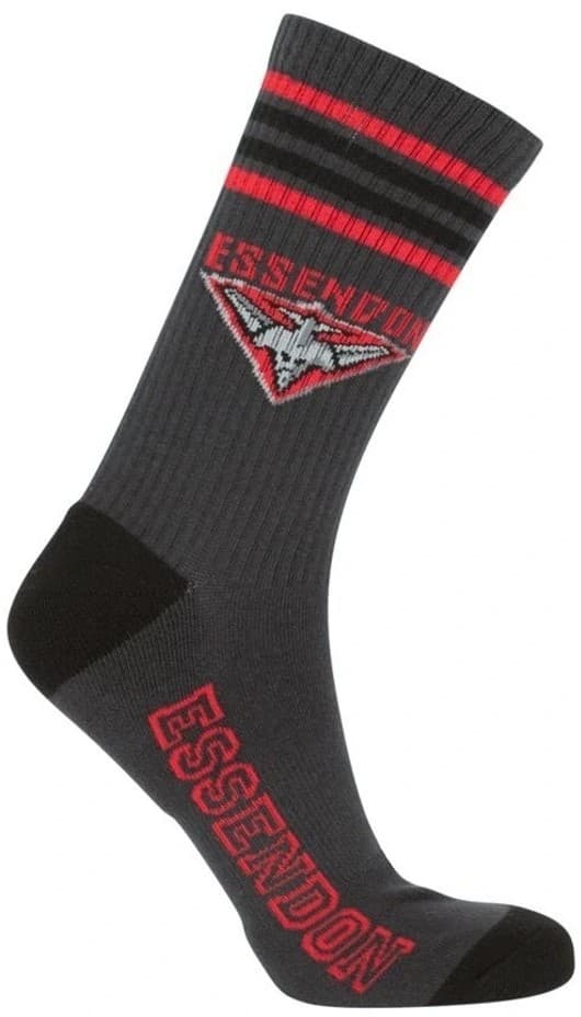 Essendon Bombers AFL Adults Sport Crew Socks Red 2 Pack - Image 5