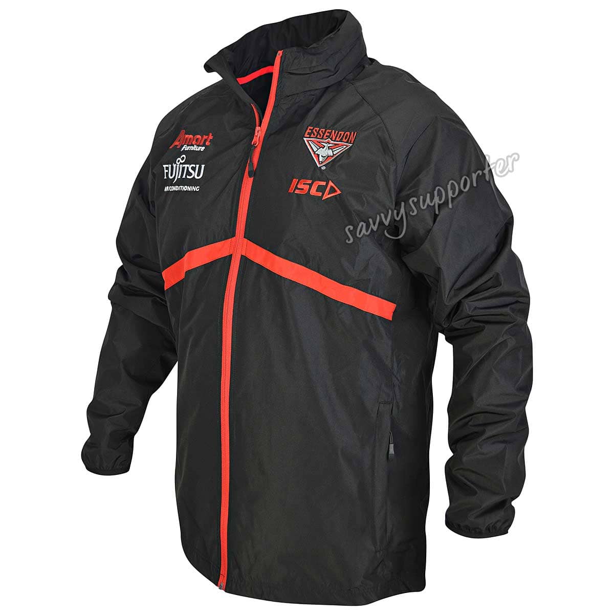 Essendon Bombers Mens AFL Wet Weather Jacket - Image 2