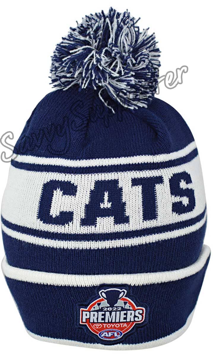 Geelong Cats 2022 AFL Premiers Beanie - Image 2