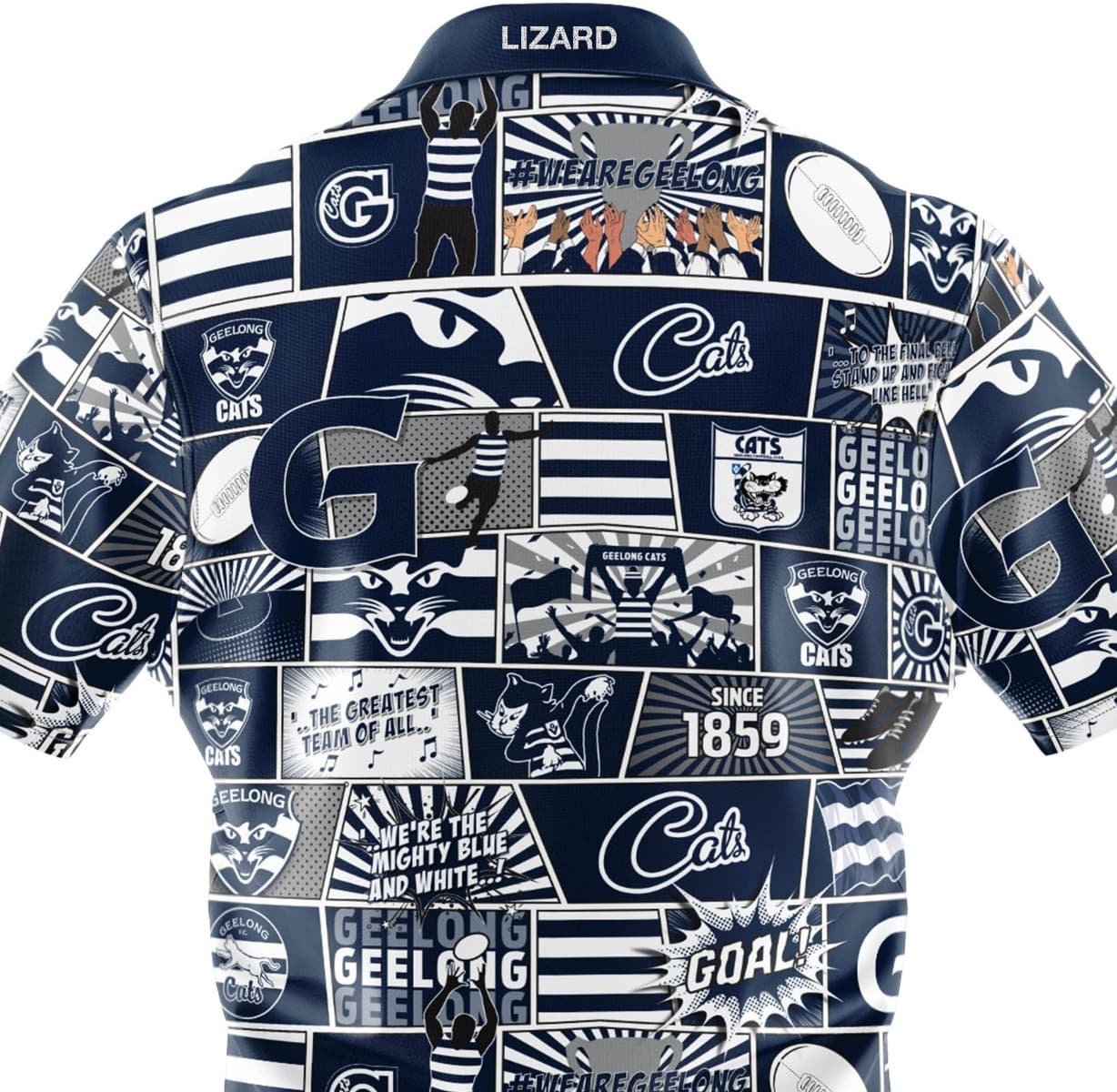 Geelong Cats AFL Mens Pop Art Shirt - Image 3