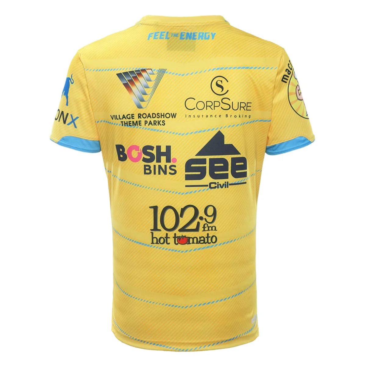 Gold Coast Titans 2023 NRL Mens Gold Training Shirt - Image 2