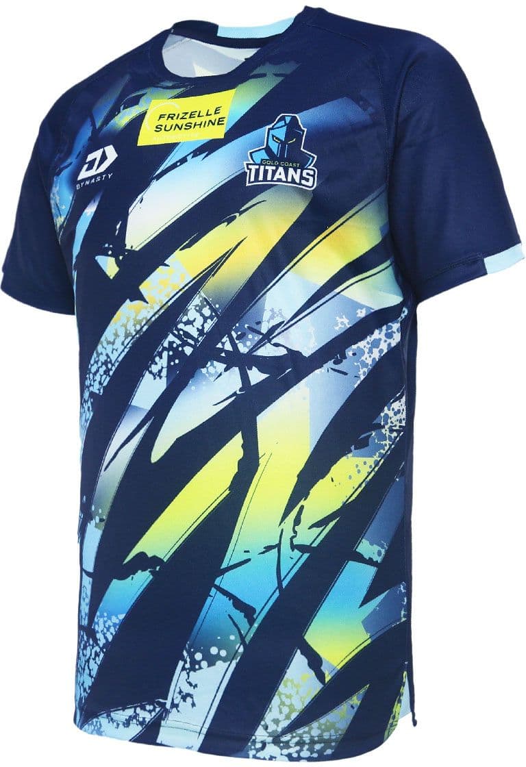 Gold Coast Titans 2024 NRL Mens Alternate Training Shirt - Image 3