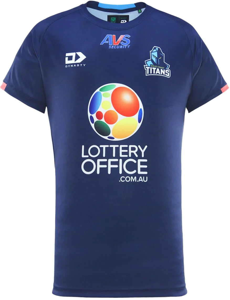 Gold Coast Titans 2025 NRL Mens Coaches Training Shirt - Image 3