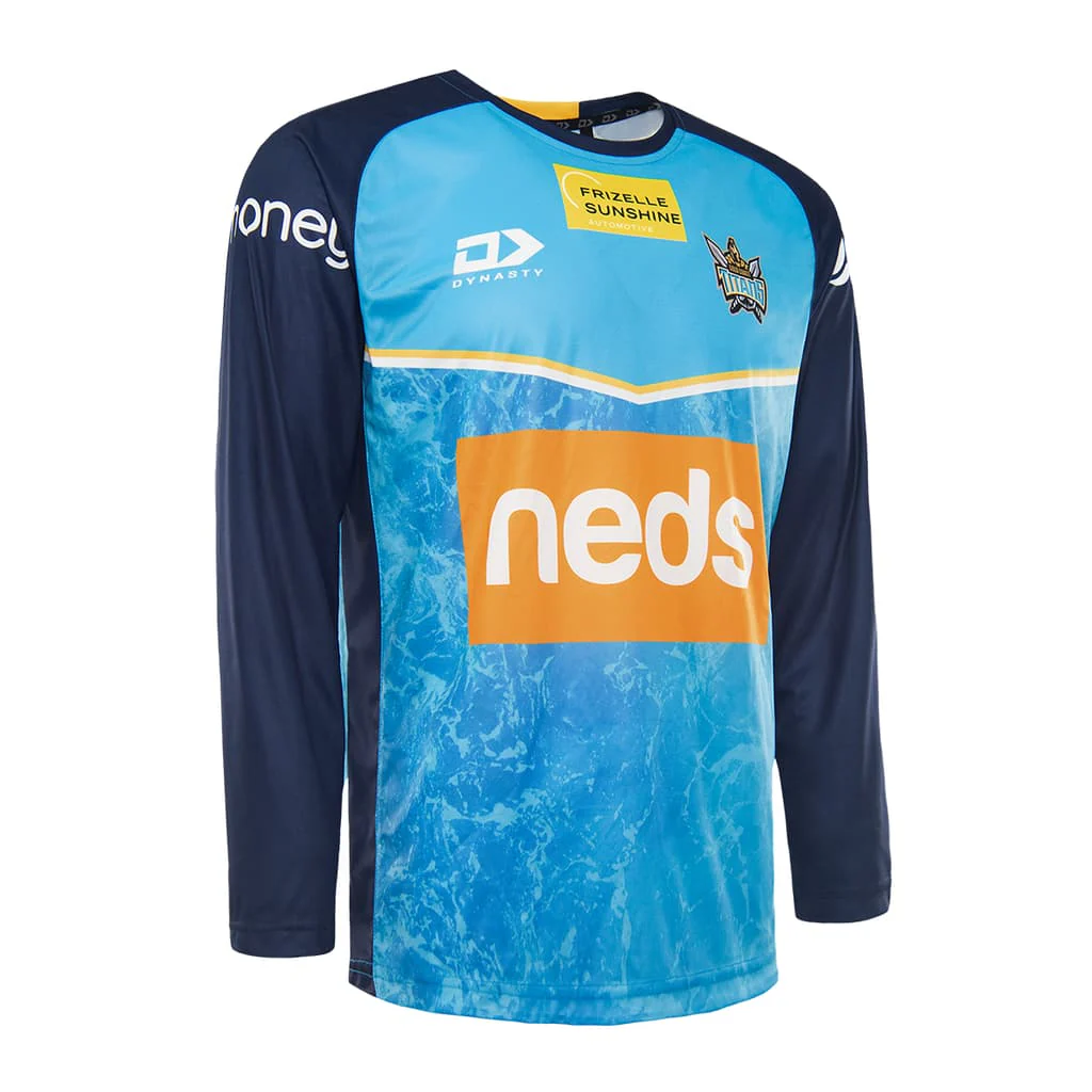 Gold Coast Titans NRL Long Sleeve Training Shirt - Image 3